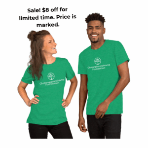 CCF Logo Tee in Green and Black