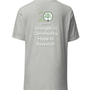 20th Anniversary Shirt for Awareness in Gray, Sage, Classic Green